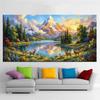 Forest Lake and Mountains Picture DIY Diamond Painting Cross Stitch Full Drills Diamond Mosaic New Collection Home Decor