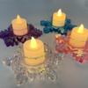 Aromatherapy Candle Gypsum Storage Mold  Creative DIY Crystal Christmas Snowflake Jewelry Mold Candy Box Home Table Decoration