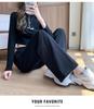 Women's High-Waist Wide-Leg Sweatpants - Spring/Autumn Loose Straight-Leg Fit, Slimming for Thick Legs, Versatile Casual Wear