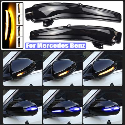 Scroll LED Dynamic Turn Signal Light For Mercedes Benz C Class W205 E W213 S W222 Side Mirror Flashing Light Repeater Blinker