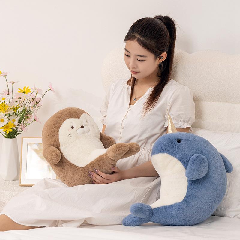 Cute Plush Shark, Seal, and Narwhal Toy Pillow - Perfect Gift for Kids