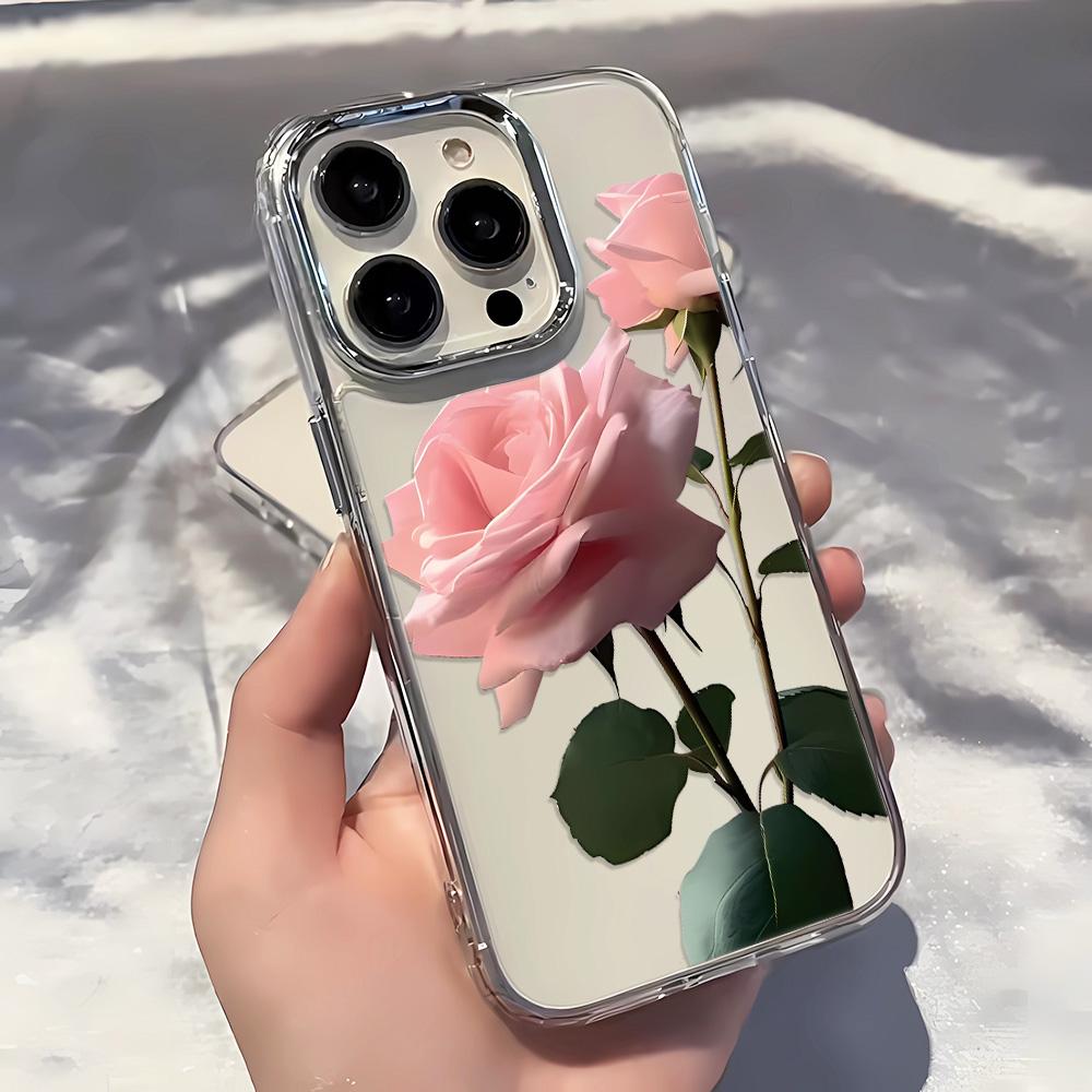 Full Screen Small Yellow Flowers Clear Phone Case For IPhone 17 Air 16 15 14 13 12 11 Pro Max XR X XS 7 8 Plus Silicone Cover