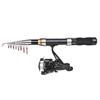 Lixada Fishing Rod Reel Combo Full Kit 2.1m/2.3m Telescopic Fishing Rod Spinning Reel Set with
