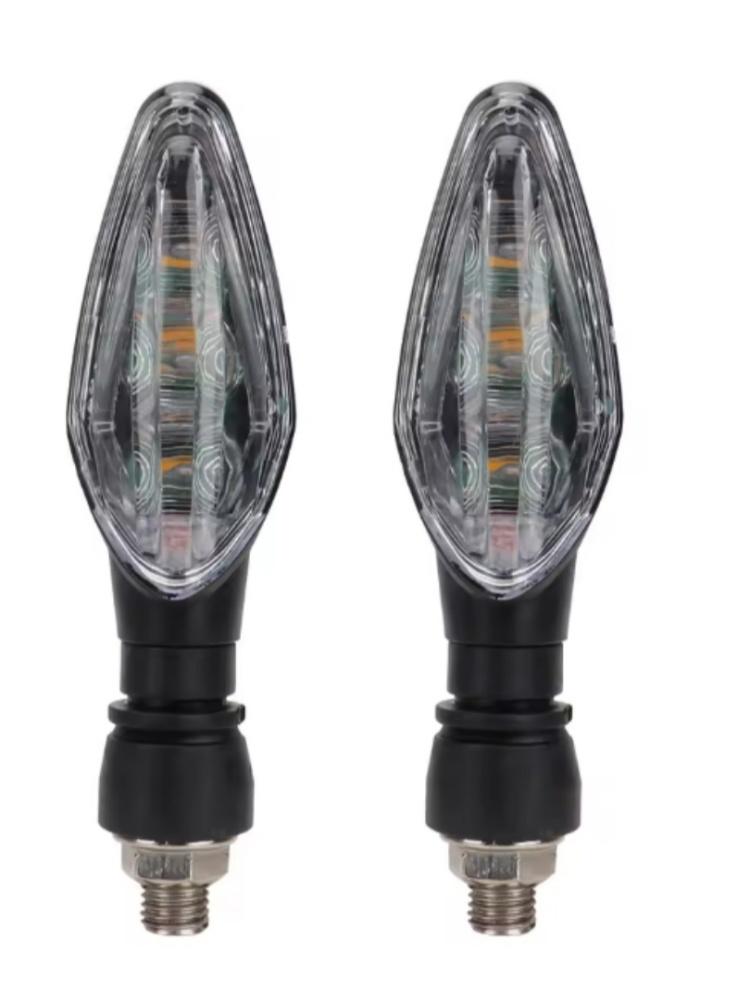 Motorcycle Turn Signal Light Amber Indicator Universal Waterproof Motorbike Scooter Warning Rear Tail Lights Running Lamp Access