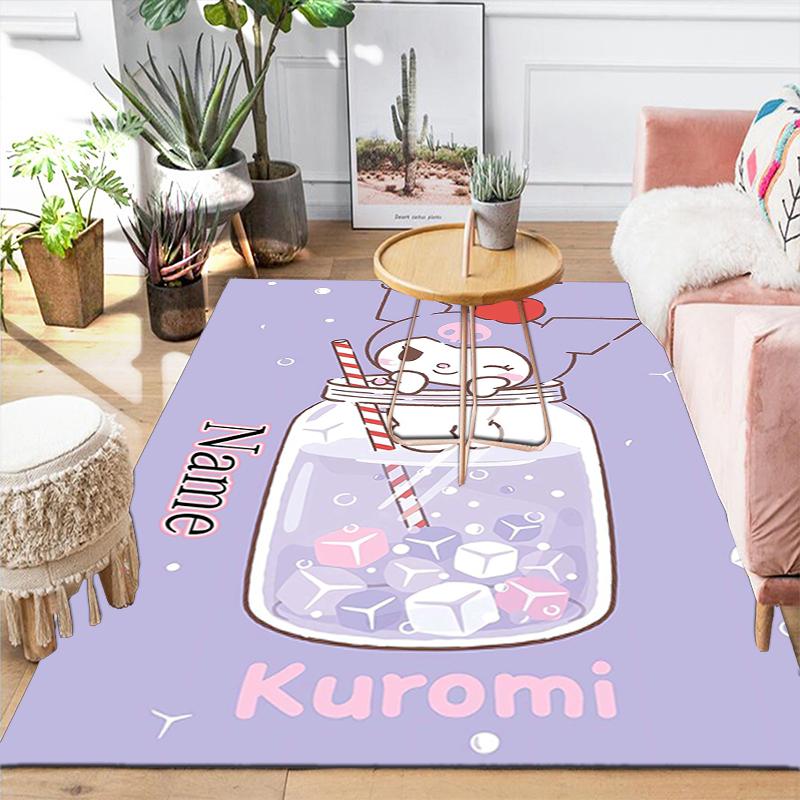 Custom 1Pc Cute Bunny Friends Adventure Rug Office Carpet Indoor Outdoor Entrance Doormat Nonslip Soft And Comfortable Living Room D491521
