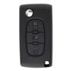 3 Button Flip Key Fob Case Replacement Durabled for 207-407 Citroen C1-C4 with Tools Key Chain Screwdriver