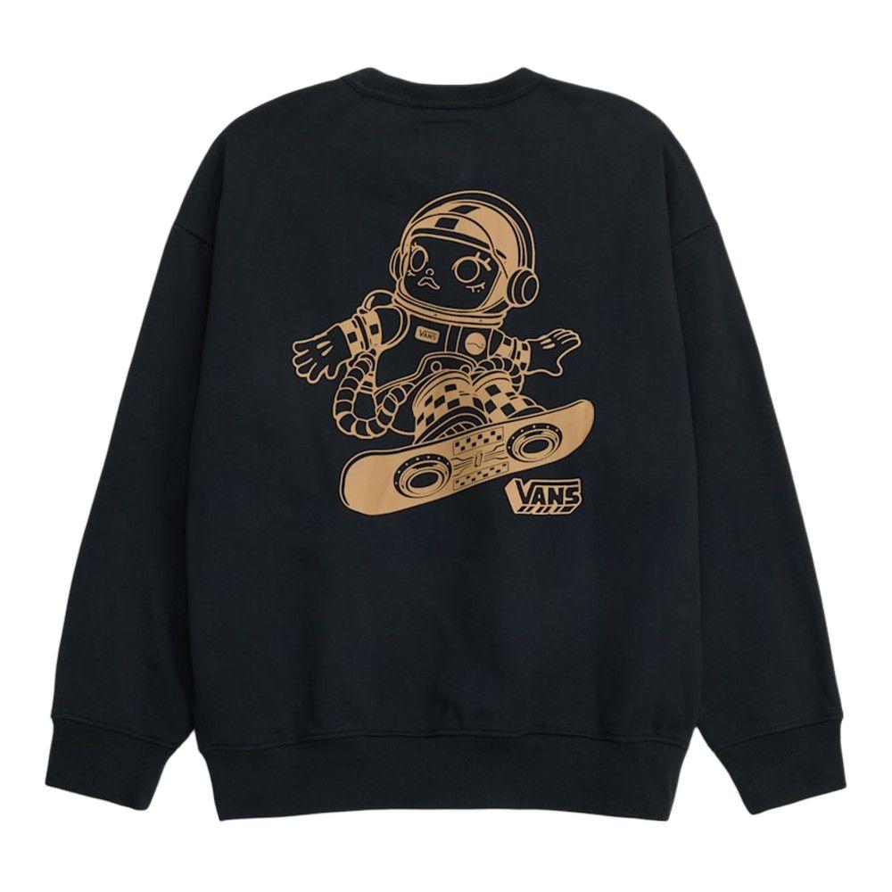 Vans X Space Molly Collaboration FW25 Comfortable Crew Neck Pullover Long Sleeve Sweatshirt Unisex sweatshirt VN000SPFBLK1