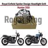 Black "Headlight Grill Set" Fit for Royal Enfield Hunter 350