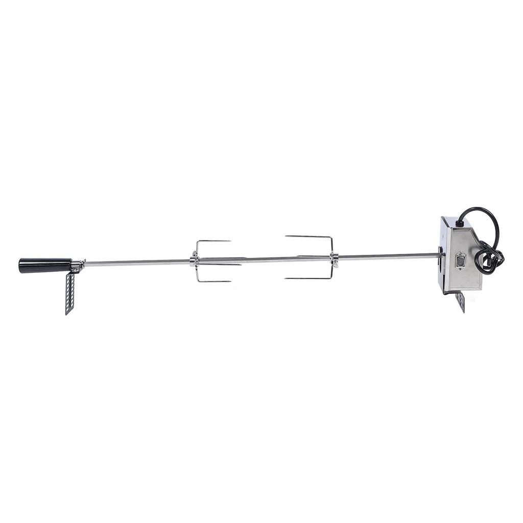 Grill Rotisserie Kit 33lb Load Bearing Easy Assembly Stable Rotating Rotisserie Motor Spit Rod Kit