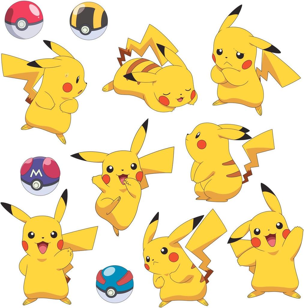 RoomMates RMK4150SCS Favorite Characters Peel and Stick Wall Decal Pokémon