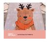 Cartoon Style Flannel Fleece Children's Blanket - Single Layer, All-Season, Small Nap Blanket with Edging