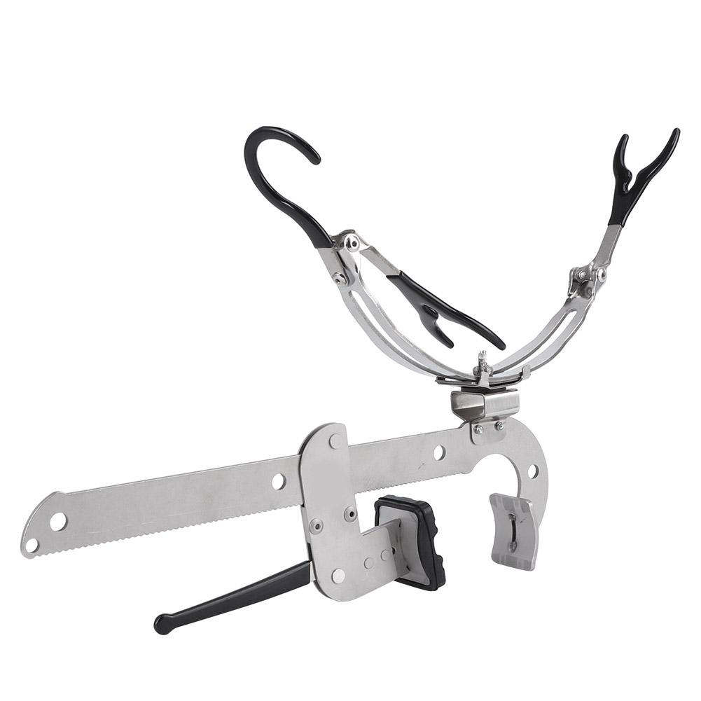 28086 Dual Purpose Ice Raft Bridge Fishing Folding Bracket Stainless Steel Stand TackleL