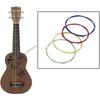 Nylon Ukulele Strings, Replacement Ukulele Accessories, 3 Full Sets (Colorful, Clear, White)