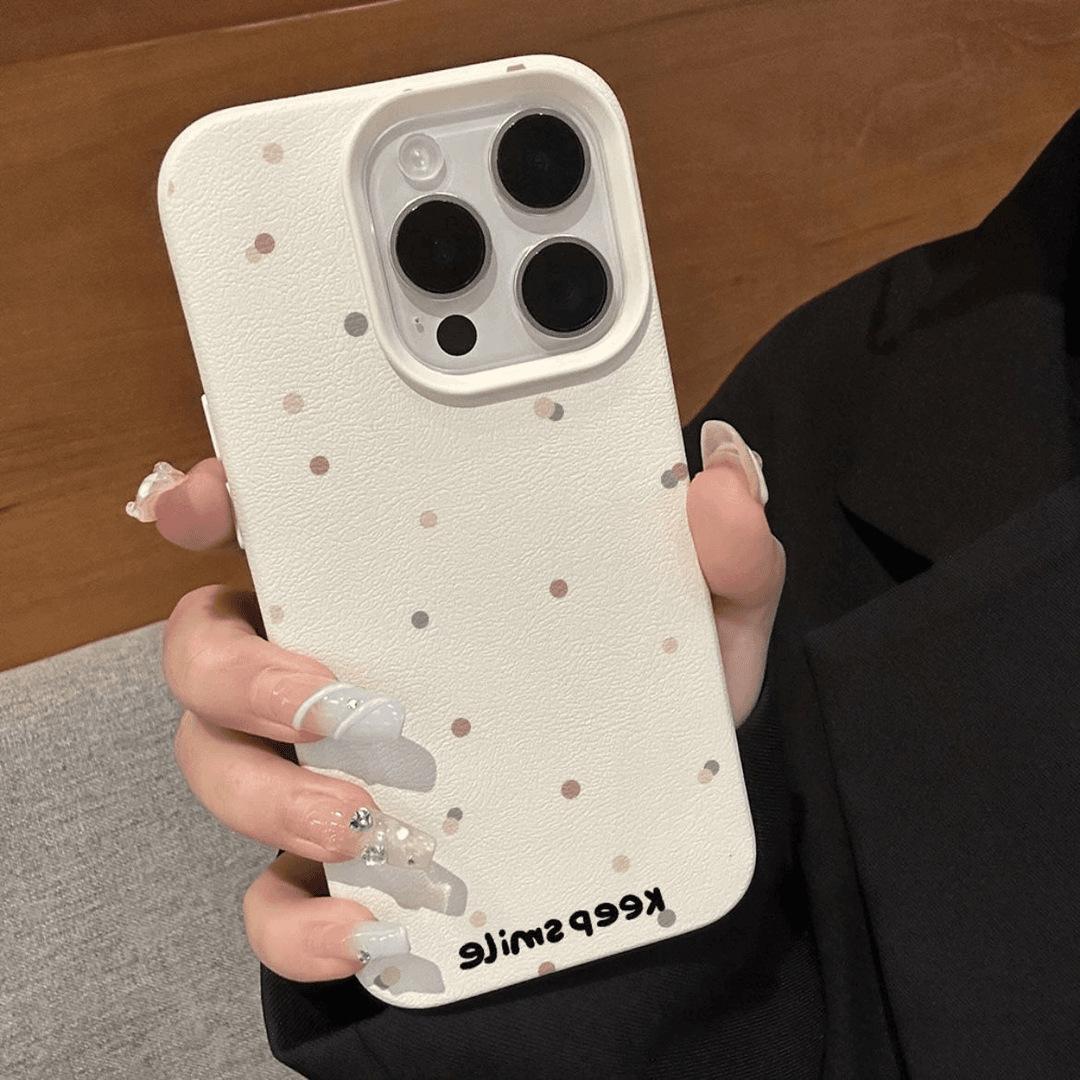 

Simple Colored Dots Suitable for Apple 16PROMAX Mobile Phone Case IPhone 14 Niche 15 Silicone 13 Soft Case Apple 16plus