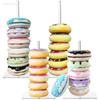 Suport Acrylic pentru Gogoși Raft de Expunere Deserturi Raft de Vânzare Dim Sum Pâine Suport Gogoși Decorațiune Masă Petrecere Aniversară Nuntă