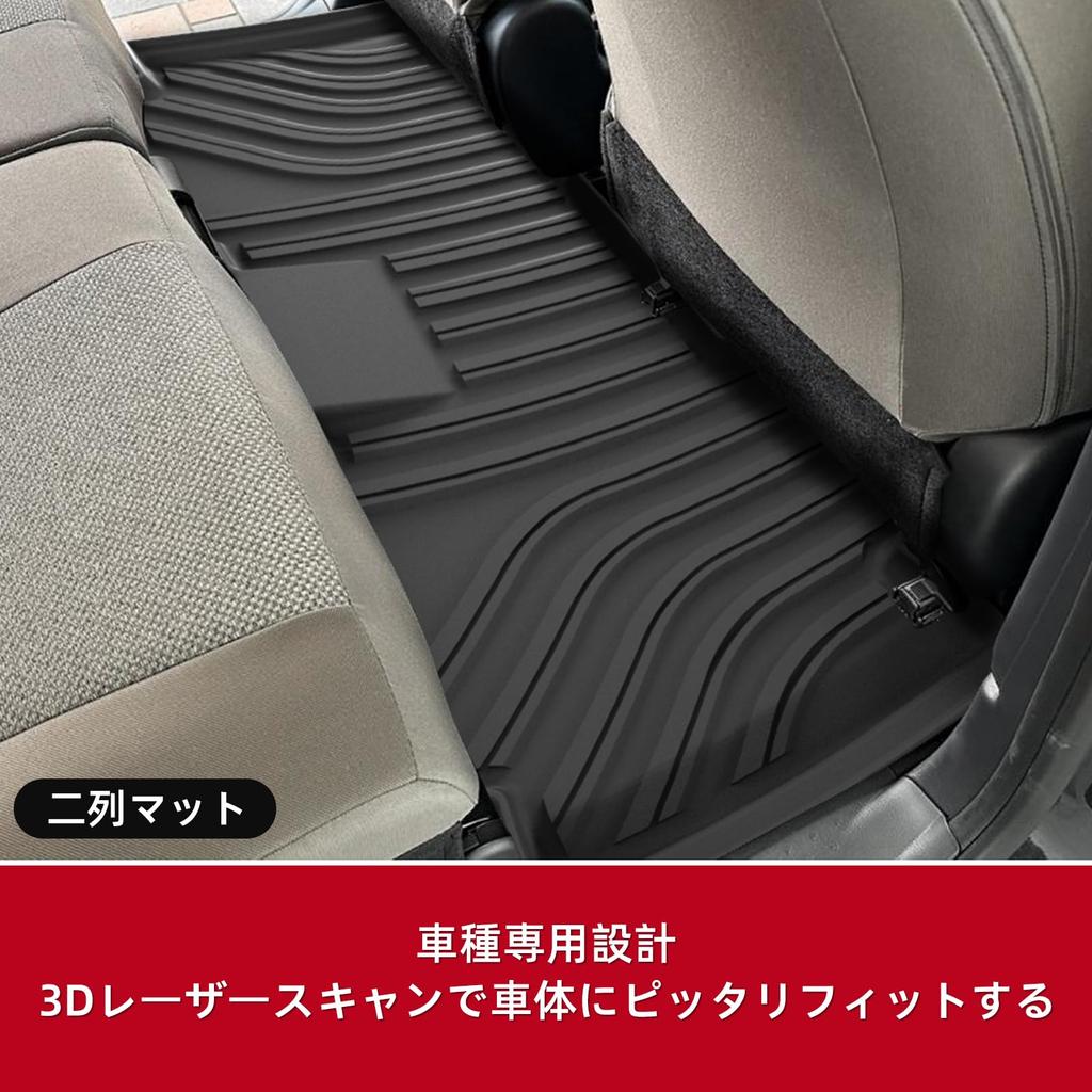 3D Floor Mats for Toyota New Sienta MXP MXPC10G 2022 MXPL10G and MXPL15G and Passenger Made of TPE and 3D Interior Custom Set of 4 (10 Series, Series)