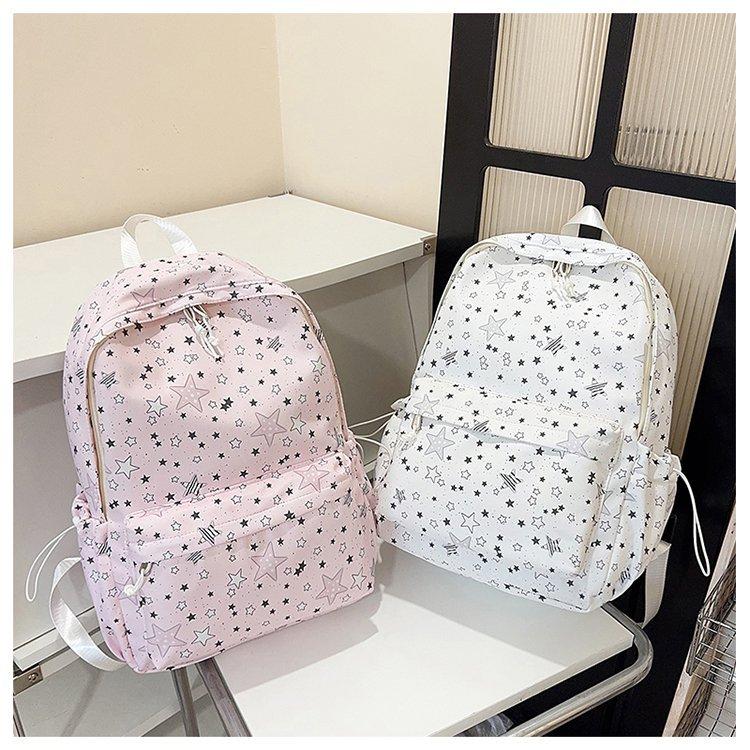 Schoolbag schoolbag junior high school girl girl heart atmosphere star print ins niche large capacity backpack high school backpack