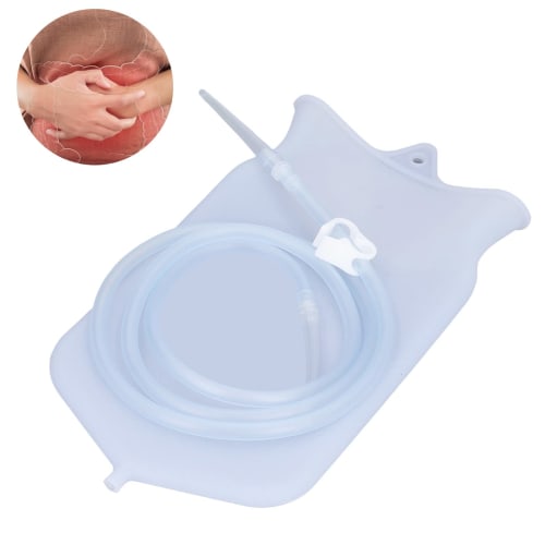 Enema Bag Set, 2L Practical Enema Kit for Colon Cleansing