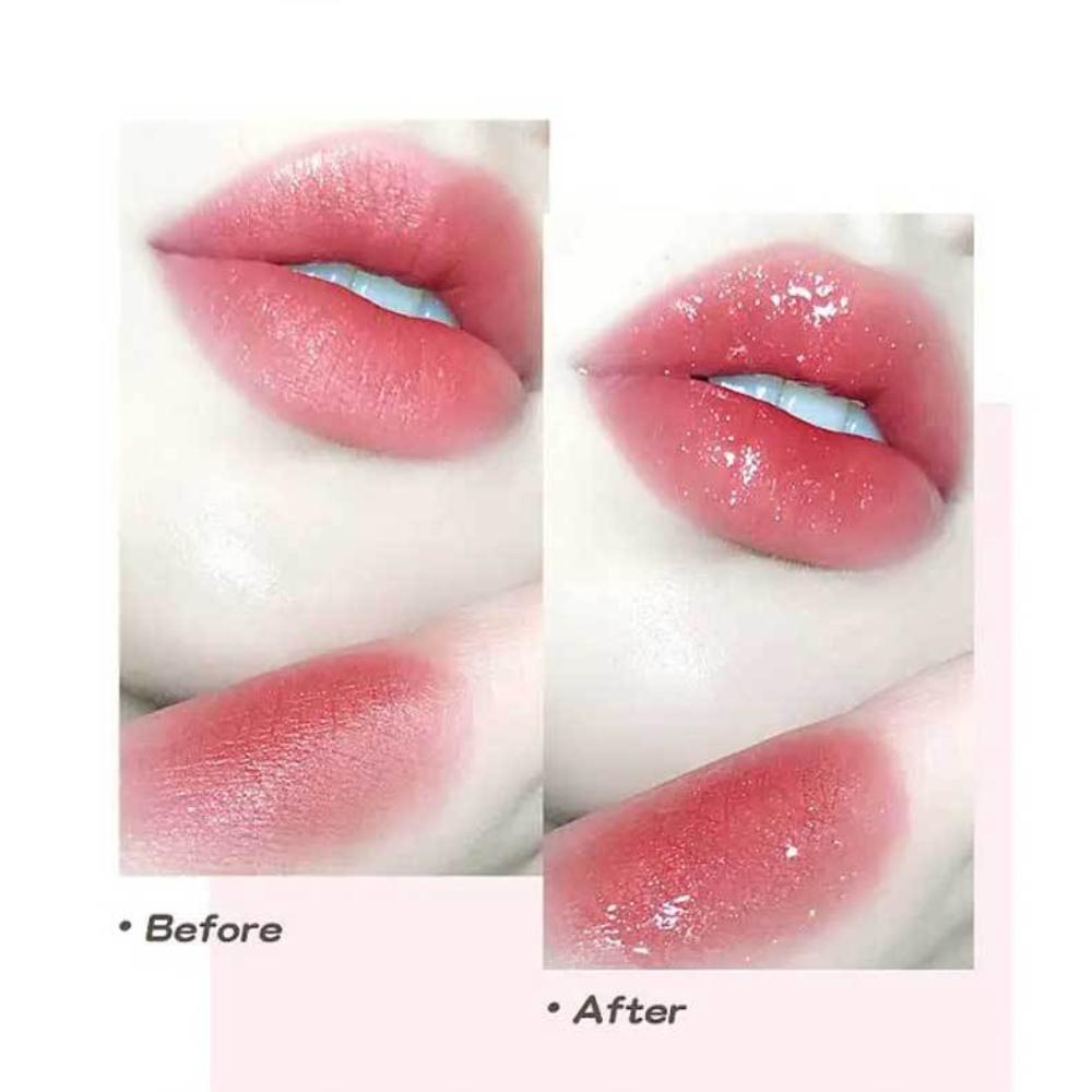 Nový Mirror Transparent Lesk na rty Nude Lip Glaze nebledne a nelepí se na šálek vody Lehký lesk na rty