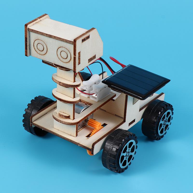 Solar-Powered Lunar Rover STEM Educational Toy for Kids - Handmade DIY Science Experiment Model
