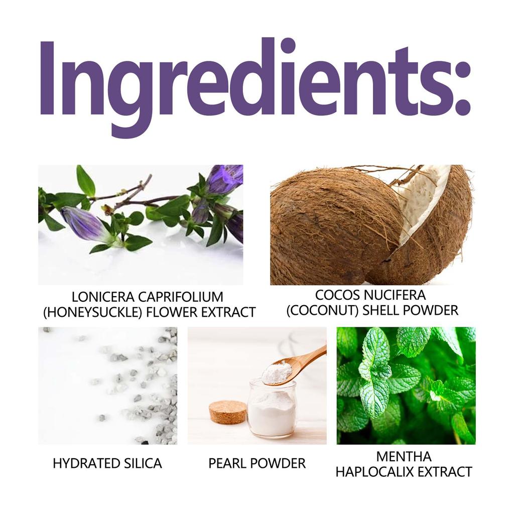 Oralhoe Purple Teeth Cleaning Powder Fresh Breath Tartar Calculus White Teeth Cleaning Scaling Powder Oral Care