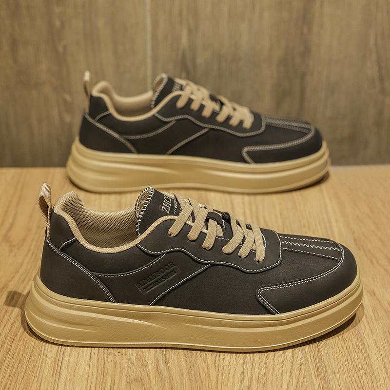 Board Shoes Autumn and Winter New Comfortable Thick-soled Lightweight Sports and Leisure Shoes Heightening Non-slip Board Shoes