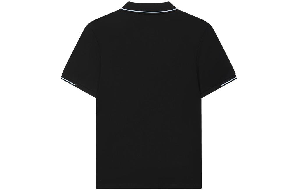 Men's FILA Polo Shirts Men's Black Polo Collar Moderate Straight Fit