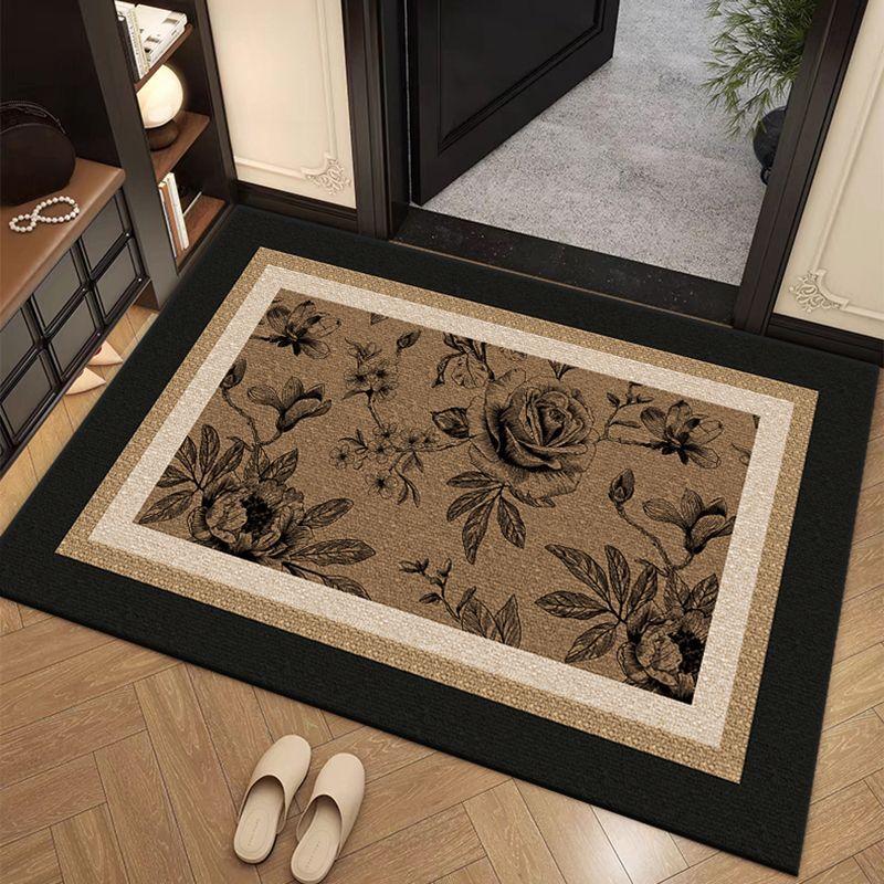 Luxury DIY Washable Non-slip Kitchen Mat Doormat Long Corridor Carpet  Bathroom Hallway Entrance Solid Color Stripe Kitchen Rug