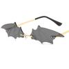 Fashion Rimless Sun Glasses Personality Bat Anti-UV Spectacles Funny Eyeglasses Google Women Rimless Sunglasses