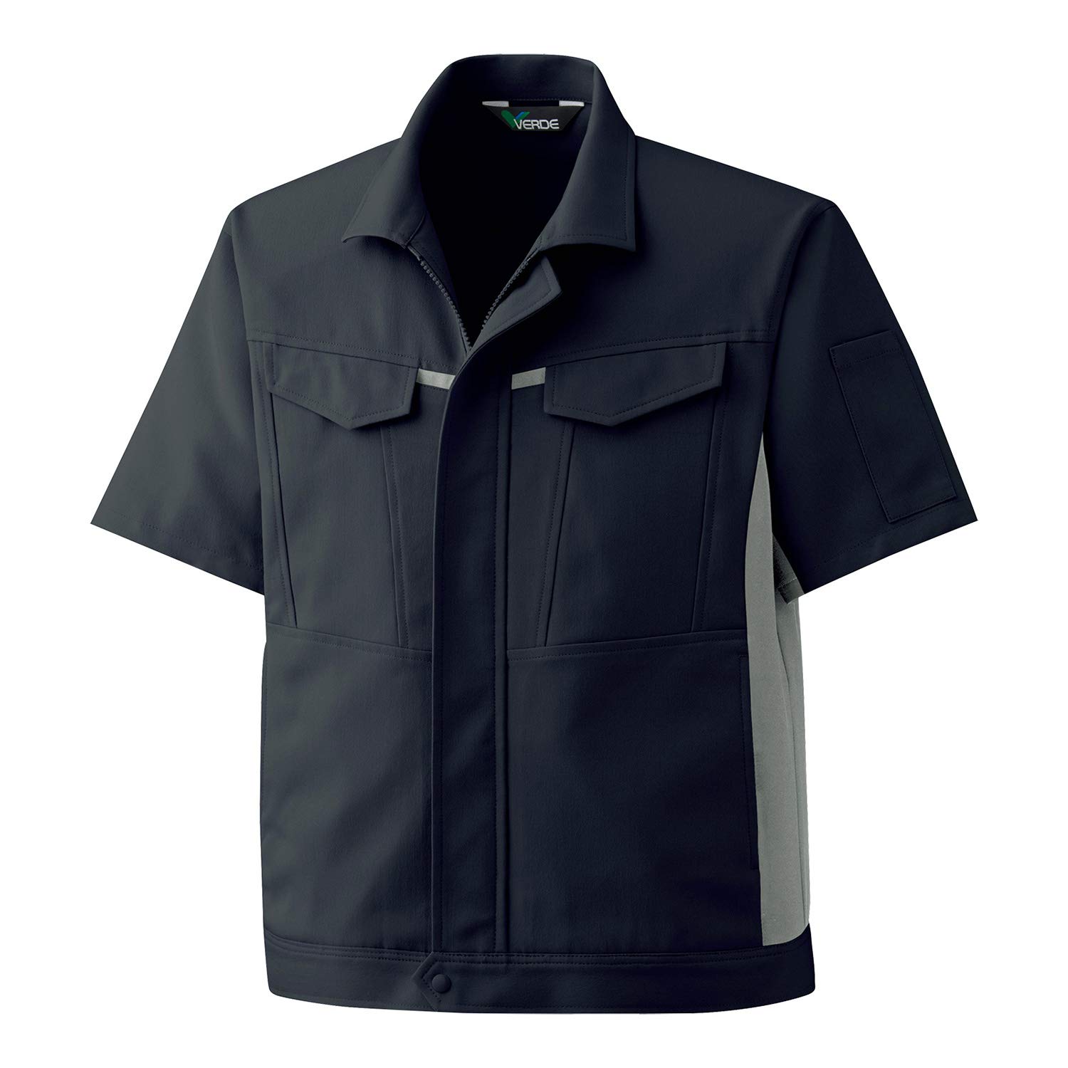 

Size 3L [Midori Anzen] Workwear, Spring/Summer, Unisex, Short-Sleeved Jacket, GS699, Charcoal,