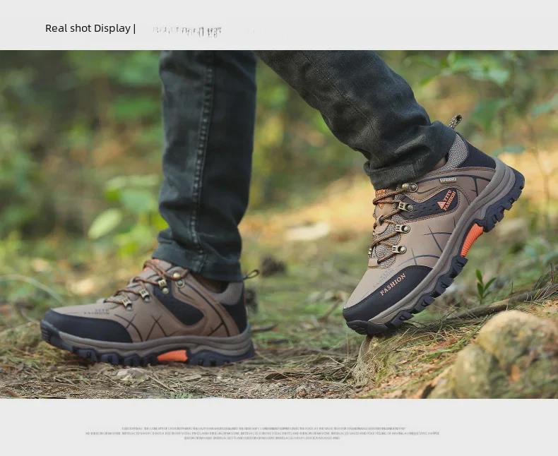 Pantofi de drumeție de primăvară pentru bărbați, mărimea mare 47 - încălțăminte sport casual, cu talpă joasă, antiderapantă, pentru sporturi în aer liber