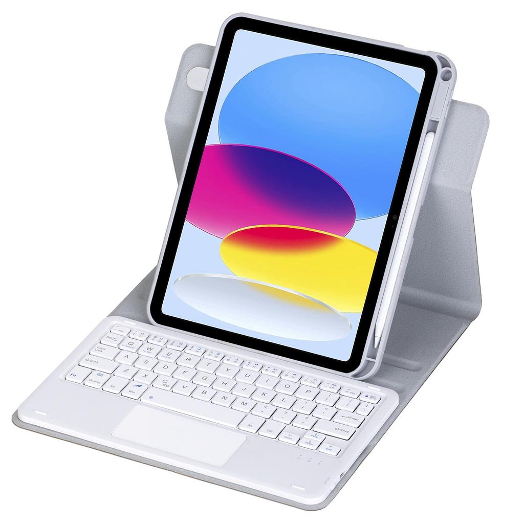 iPad 11 A16 Tablet 360° Rotating Protective Case with Magic Keyboard and Gradient Backlit Keyboard