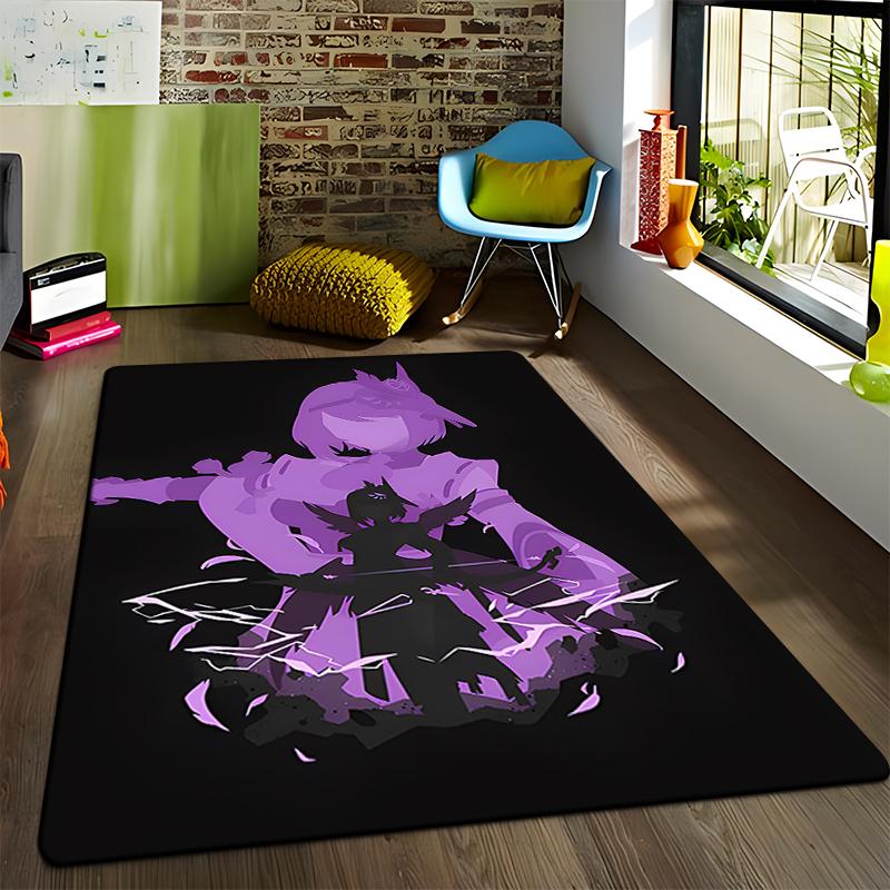 Anime Genshin Carpets Living Room Decoration Bedroom Parlor Tea Table Area Rug Mat Soft Flannel Large Rugs and Baby Gift Carpet