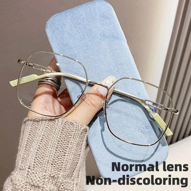 Vintage čtvercový rám fotochromatické brýle pro krátkozrakost Unisex UV stínítka s měnícími se barvami Sluneční brýle Dámské brýle s minusovými dioptriemi 0 až -4,0