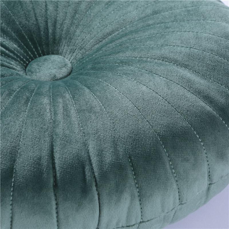 Nordic Candy Color Round Quilted Pumpkin Pillow Lumbar Pillow Floor Cushion Sofa Bay Window Pillow Cushion