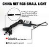 Car LED Front Grille Lights RGB Decorative Lights 4 In 1 Signal Lamp APP Adjustable 12V Universal Sound Control Auto Grille Lighting