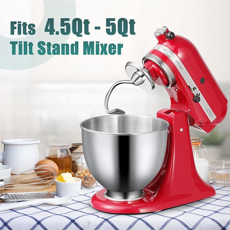 Roestvrijstalen K45DH Deeghaak Hulpstuk voor KitchenAid 4.5-5Q Kantelkop Mixer Onderdelen Accessoire