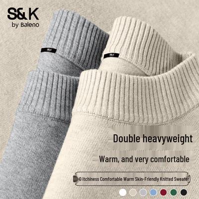Baleno S&K Men's Mock Neck Knit Sweater