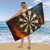 1 stuks Strandbadhanddoek, Superabsorberend Dartpatroon, Lichtgewicht Sneldrogend voor Zwembad Sportschool Reizen, Ideaal Cadeau voor Dartspelers