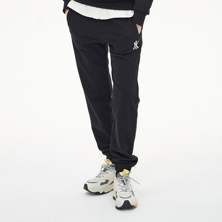 New MLB Knitted Sports Pants Unisex Black 3APTD0114-50BKS