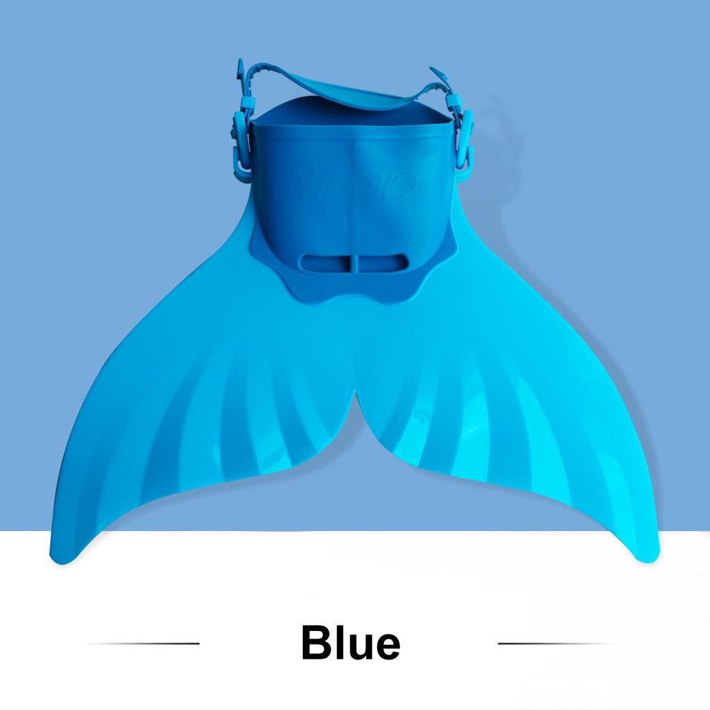 Palmes de sirène réglables en Silicone, entraînement à la natation et plage, aileron dur à corps souple avec 3 poignées antidérapantes, équipement de 