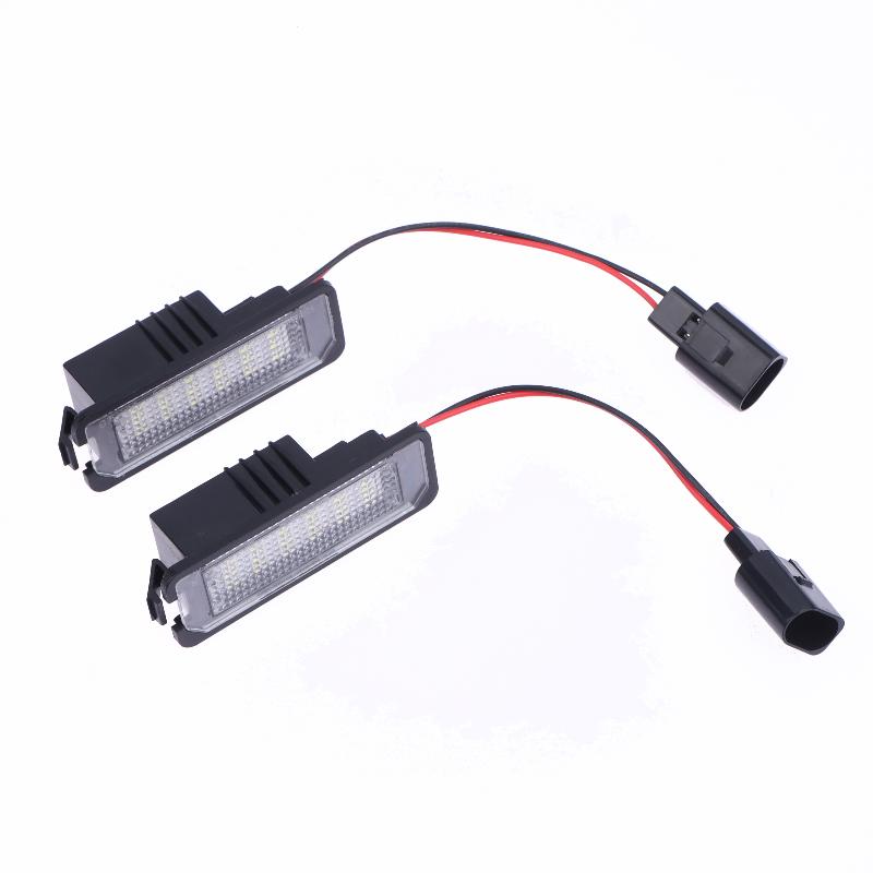 18 Led Beads License Plate Light Lamp Car License Plate Light Auto Accessories For Vw Golf4 Golf5 Golf6 Mk4 Mk5 Mk6 1Pair