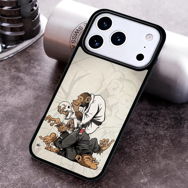 sport Martial Art MMA Fight Jiu Jitsu Phone Case For iPhone 17,16e,15,14,13,12,11,Mini,Pro,MAX soft Silicone Cover