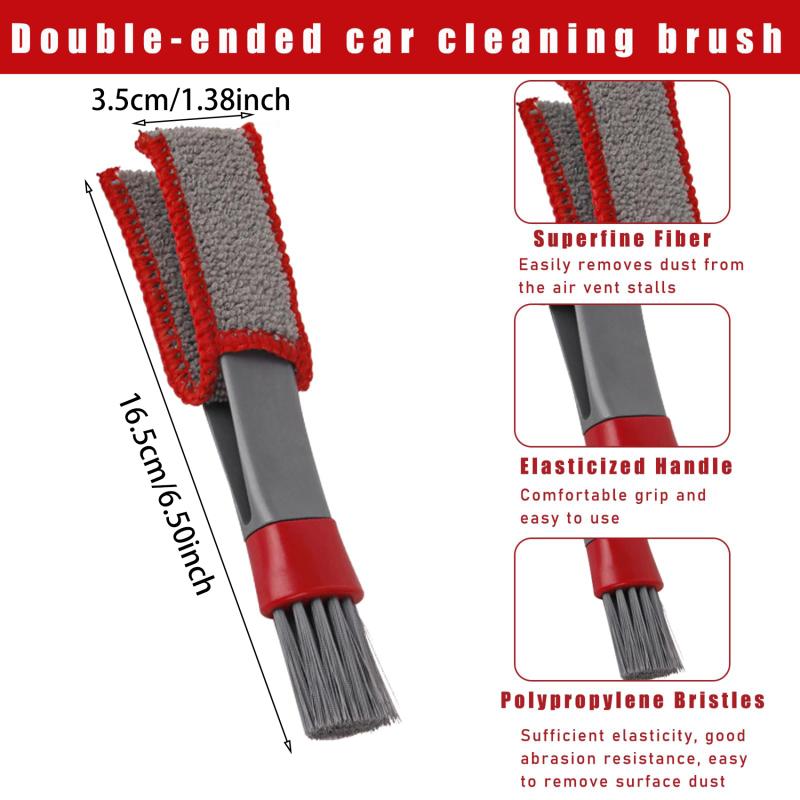 Car Air Vent Brush Air Conditioning Cleaning Brush Soft Bristle Clean Dust Car Wash Dust Sweeping Tool Brush