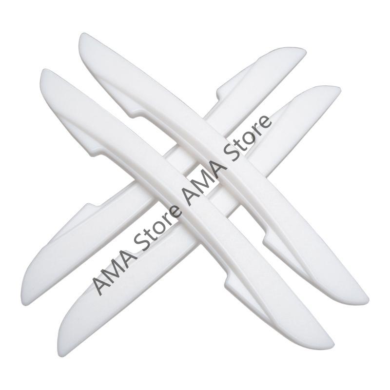 

X7JF 4pcs Car Door Protectors Scratch Resistant Strips Stickers Fit for Narrow Parking Spaces Everyday Long Lasting Use білий
