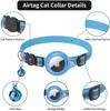 Apple AirTag Protective Pet Collar with Anti-Loss Tracker and Reflective Bell for Cats