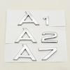 3D ABS Chrome Black Logo A1 A2 A3 A4 A5 A6 A7 A8 Emblem Car Rear Trunk Badge Sticker Decals for Audi Auto Decorative Accessories