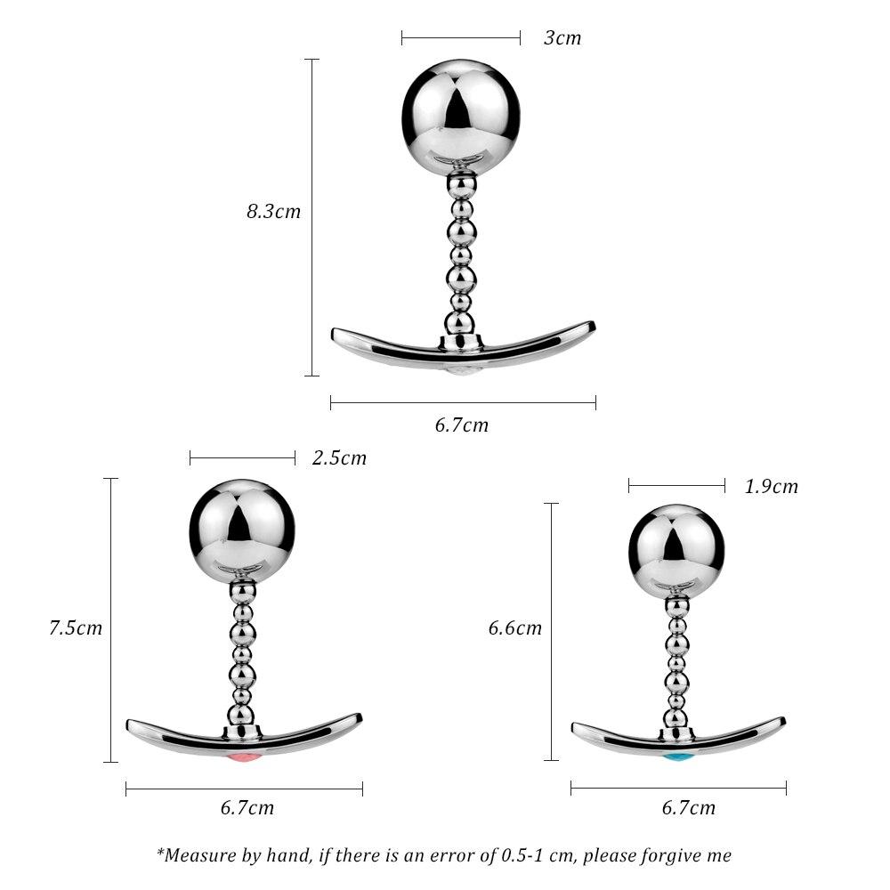 Φορητά σεξουαλικά παιχνίδια Προϊόντα για ενήλικες Πρωκτικές χάντρες Ζελέ μεταλλικά πρωκτικά βύσματα Μασάζ προστάτη σημείου G