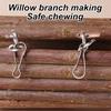 1pc Parrot Hideaway Swing Toy Wood Bendy Long Suspension Bridge Ladder Toys for Pet Hamster Climbing Chews Toys Cage Hanging Toy