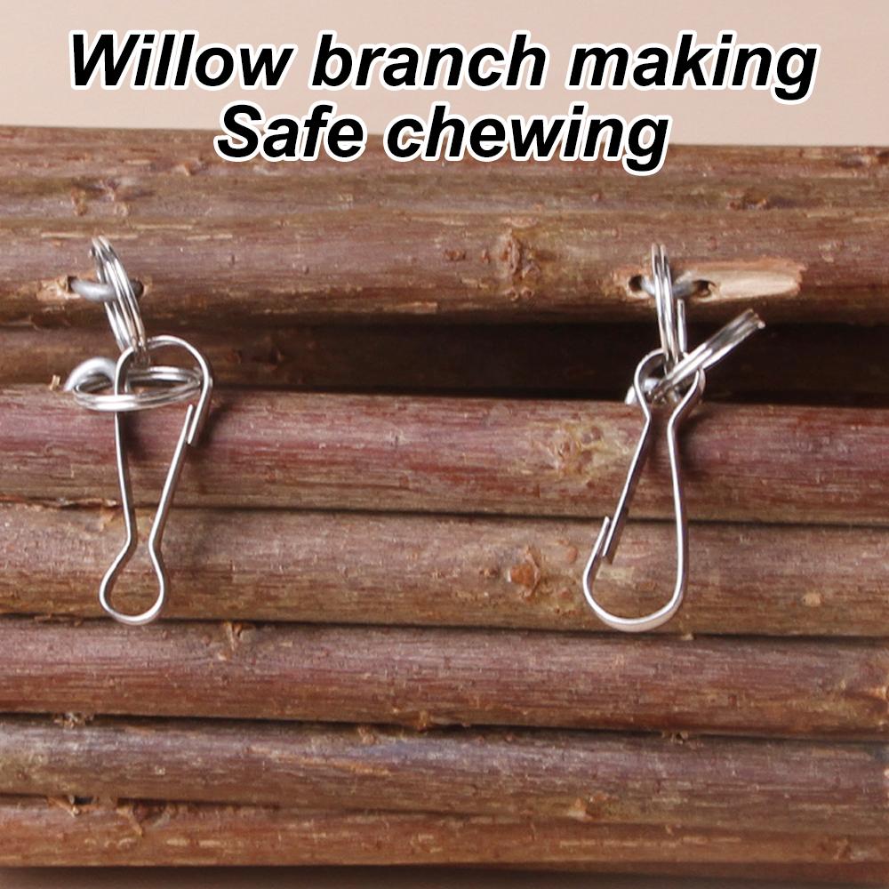 1pc Parrot Hideaway Swing Toy Wood Bendy Long Suspension Bridge Ladder Toys for Pet Hamster Climbing Chews Toys Cage Hanging Toy